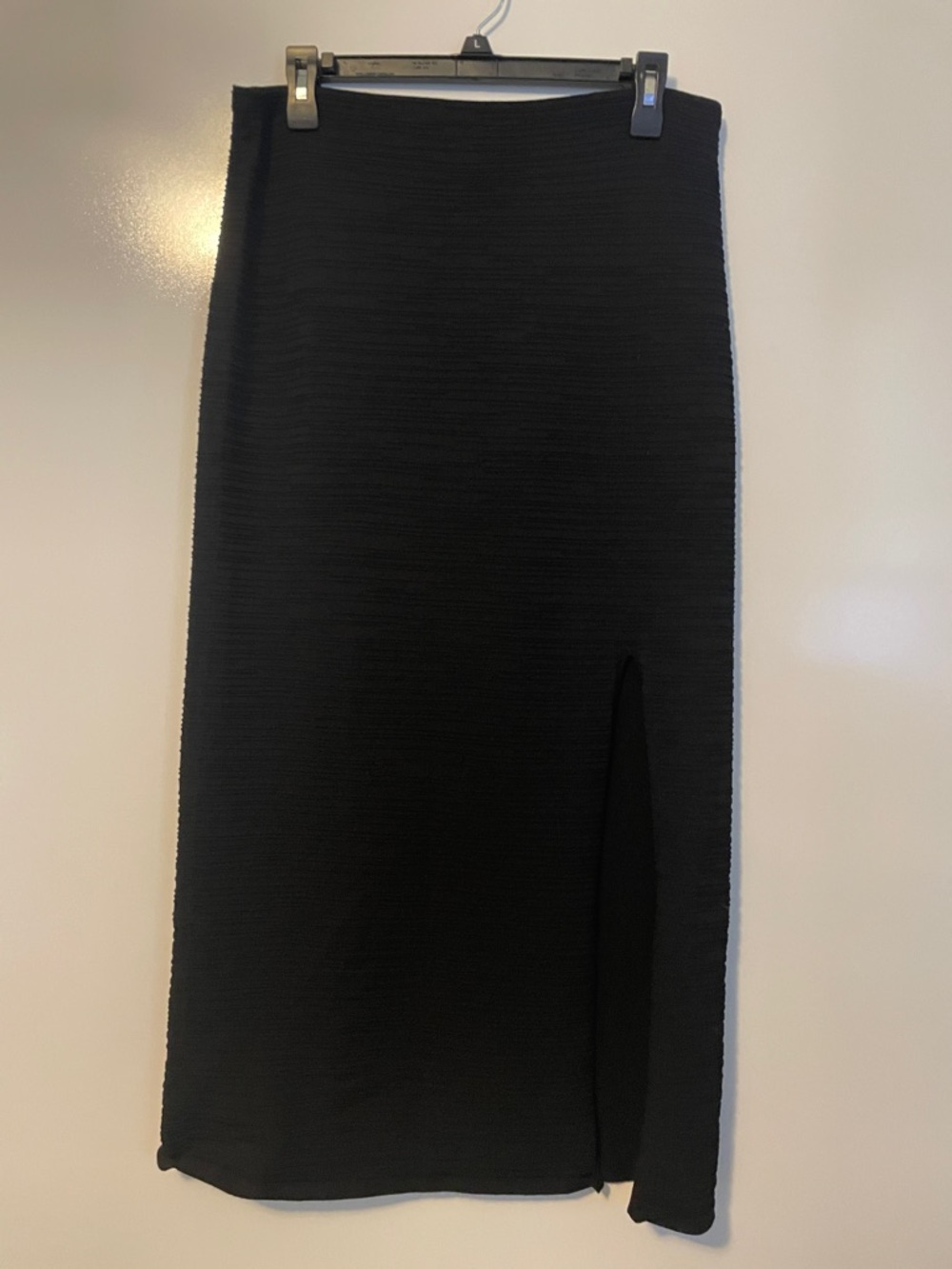 COS Black Maxi Skirt with Front Slit